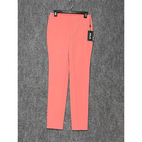 RLX Ralph Lauren Golf Side Zip Ankle‎ Pants Women's Size 2 Stretch Pink NWT